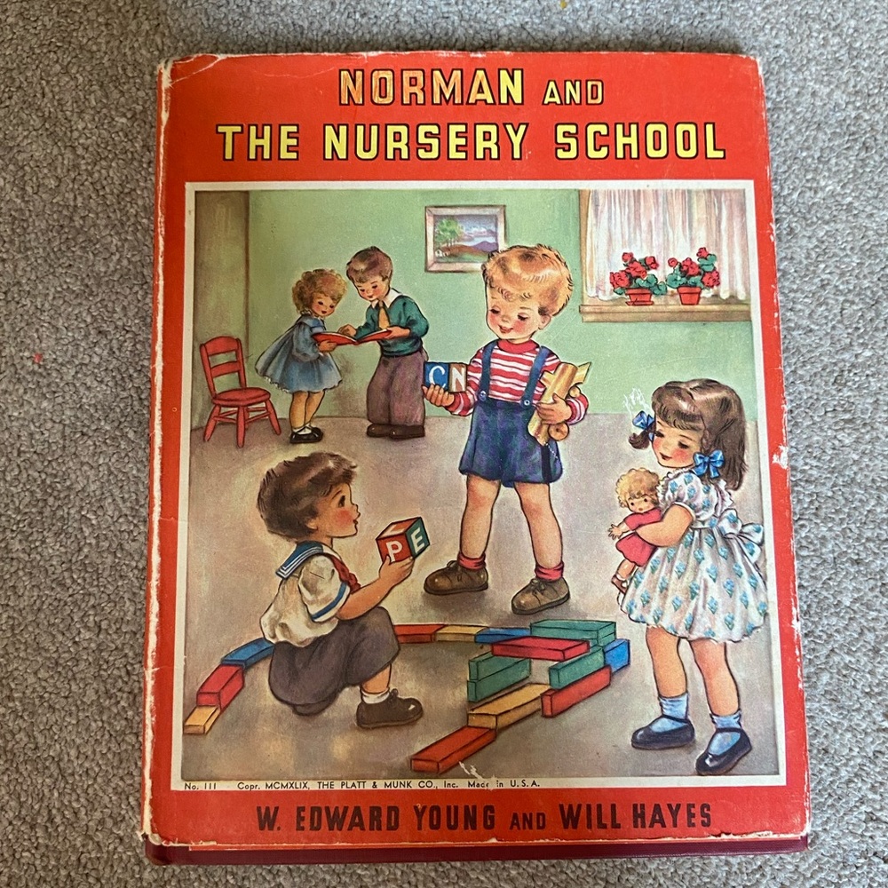 Norman And The Nursery School Hardcover Vintage Book